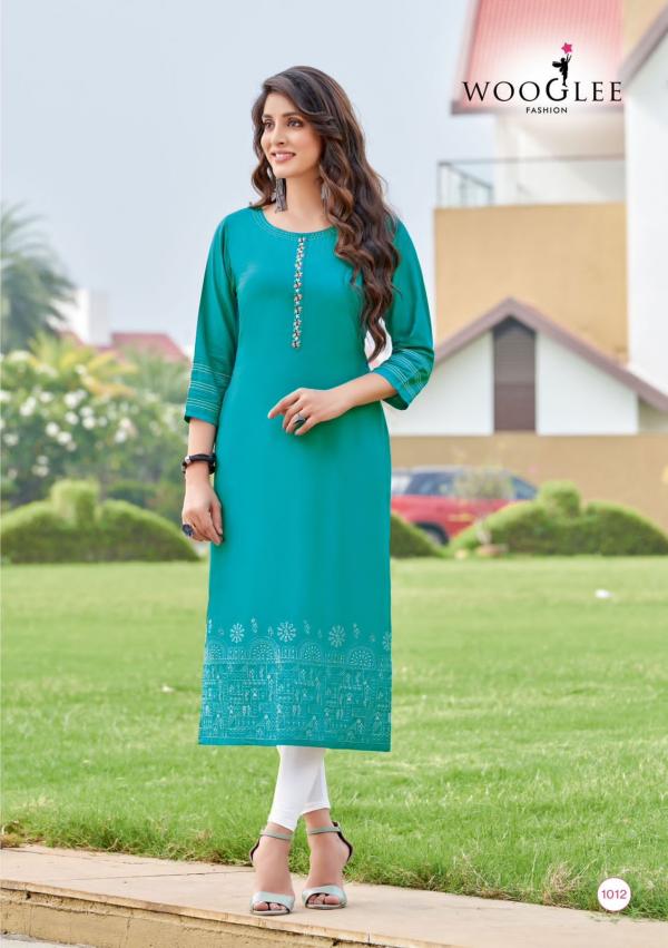 Wooglee Anurag Fancy Styles Designer Long Kurti Collection